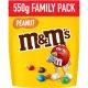 M&M's Familienpackung, Erdnuss-Dragées in Milchschokolade, 550 g