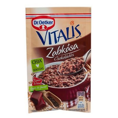 Zabkása, 60 g, DR. OETKER, "Vitalis", csokoládés