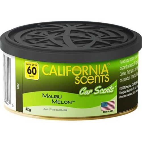 Autóillatosító konzerv, 42 g, CALIFORNIA SCENTS "Malibu Melon"