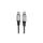 Töltőkábel, USB-C - USB-C, 60W, 2 m, AVAX "CB632 Steely LED", fekete