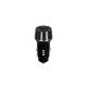 Autós töltő, USB-C, USB-A, AVAX "CC340B", fekete