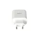 Hálózati töltő, GaN, USB-A + USB-C, AVAX "CH360 Speedy", fehér
