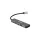 USB-C elosztó-HUB, HDMI+USB-C+2xUSB 3.0, PD, AVAX "HB611 Connect+", fekete