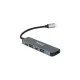 USB-C elosztó-HUB, HDMI+USB-C+2xUSB 3.0, PD, AVAX "HB611 Connect+", fekete