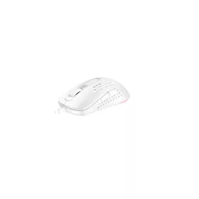   Egér, vezetékes, gaming, RGB, AVAX "LW01", fehér