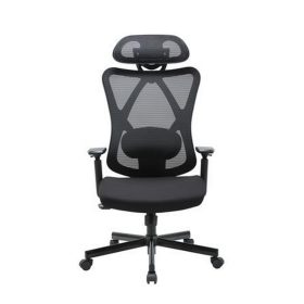   Irodai forgószék, szövetborítás, állítható dőlésszögű fejtámla, "Cope", fekete