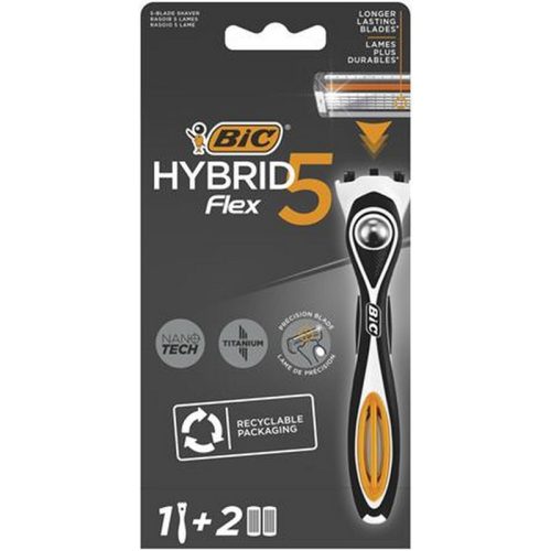 Férfi borotva BIC "HYBRID 5" + 2 betéttel