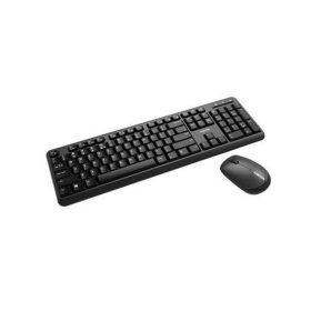   Egér- és billentyűzet készlet, vezeték nélküli, USB, HUN, CANYON "SET-W20", fekete