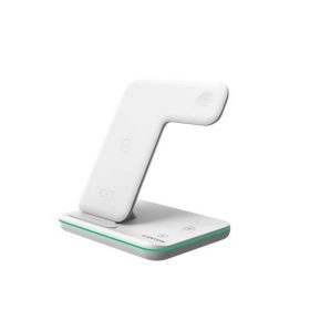   Töltőállomás, 3-az-1-ben, Apple+Qi töltés, CANYON "WS-303", fehér