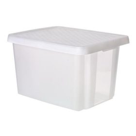   Tárolódoboz, tetővel, 26 l, áttetsző, CURVER "Essentials"