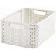 Rattan hatású kosár, 18l, törtfehér, CURVER "Style M"