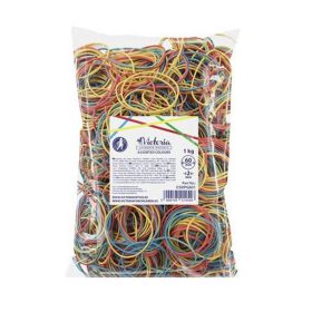   Postázógumi, 60X2 mm, VICTORIA FACILITY, 1 kg, vegyes színű