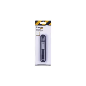   Univerzális kés, cserélhető pengével, 18 mm, DONAU "Safety", fekete