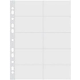   Névjegykártyatartó genotherm, lefűzhető, A4, 50 mikron, víztiszta, DONAU