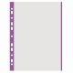 Genotherm, lefűzhető, színes szélű, A4, 40 mikron, narancsos felület, DONAU, lila