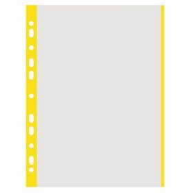   Genotherm, lefűzhető, színes szélű, A4, 40 mikron, narancsos felület, DONAU, sárga