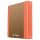 Gyűrűs könyv, 2 gyűrű, D alakú, 50 mm, A4, karton, DONAU "Life", neon narancssárga