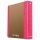 Gyűrűs könyv, 2 gyűrű, D alakú, 50 mm, A4, karton, DONAU "Life", neon rózsaszín