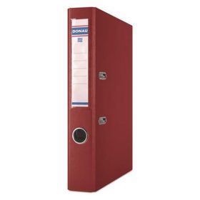   Iratrendező, 50 mm, A4, PP/karton, DONAU "Szivárvány", bordó