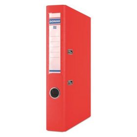   Iratrendező, 50 mm, A4, PP/karton, DONAU "Szivárvány", piros