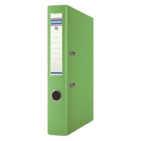   Iratrendező, 50 mm, A4, PP/karton, DONAU "Szivárvány", világoszöld