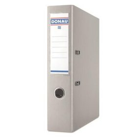   Iratrendező, 75 mm, A4, PP/karton, DONAU "Szivárvány", szürke