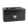 Pénzkazetta, 15,2x11,5x8 cm, DONAU, fekete