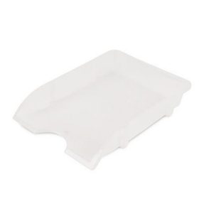   Irattálca, műanyag, törhetetlen, DONAU "Solid", fehér