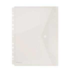   Irattartó tasak, A4, PP, patentos, lefűzhető, DONAU, áttetsző