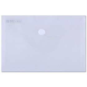 Irattartó tasak, A6, PP, patentos, DONAU, áttetsző