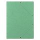 Gumis mappa, prespán, A4, DONAU "Premium", zöld