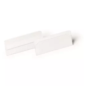   Logisztikai zseb, 100x38 mm, fekvő, DURABLE "HARD COVER", öntapadó csíkkal, átlátszó