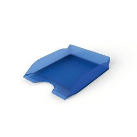   Irattálca, műanyag, DURABLE, "Basic", áttetsző kék