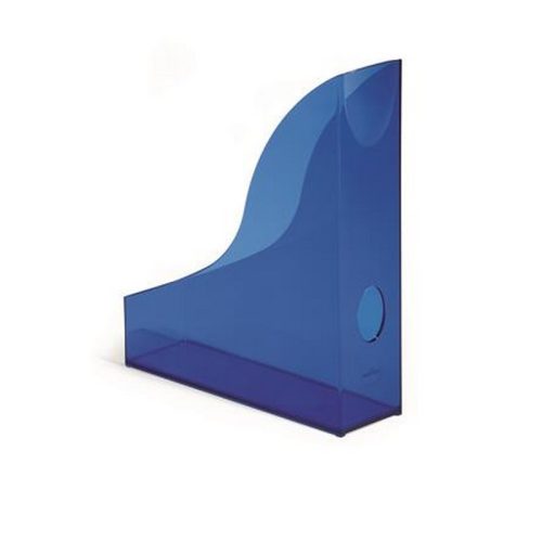 Iratpapucs, műanyag, 73 mm, DURABLE, "Basic", áttetsző kék