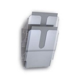   Prospektustartó, fali, álló, A4, DURABLE "FLEXIPLUS 2", áttetsző
