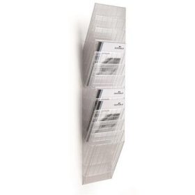   Prospektustartó, fali, álló, A4, DURABLE "FLEXIBOXX 12", áttetsző