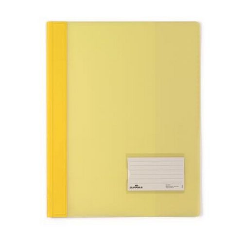 Gyorsfűző, A4, extra erős, széles, DURABLE, sárga