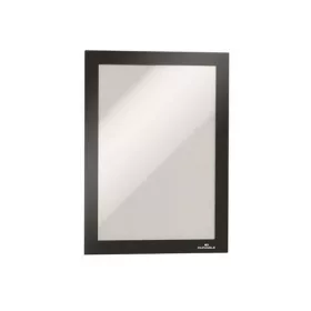   Infokeret, A5, öntapadó háttal, mágneses előlappal, DURABLE "DURAFRAME", ezüst-fekete