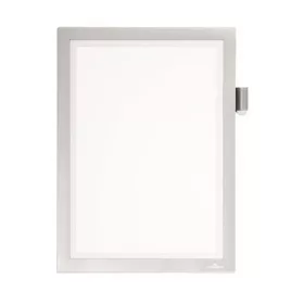   Infokeret, A4, öntapadó, jegyzetelhető, DURABLE DURAFRAME® "NOTE", ezüst