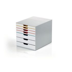   Irattároló, műanyag, 7 fiókos, DURABLE " VARICOLOR® MIX 7", színes