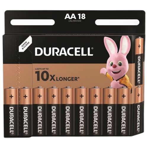 Elem, AA ceruza, 18 db, DURACELL "Basic"