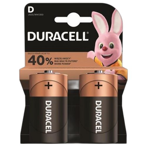 Elem, D góliát, 2 db, DURACELL "Basic"