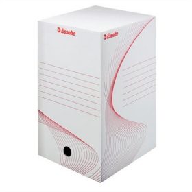   Archiválódoboz, A4, 200 mm, karton, ESSELTE "Boxy", fehér
