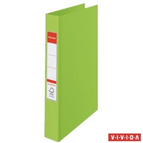   Gyűrűs könyv, 2 gyűrű, 42 mm, A4, PP, ESSELTE "Standard", Vivida zöld