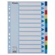 Regiszter, műanyag, A4, 12 részes, ESSELTE