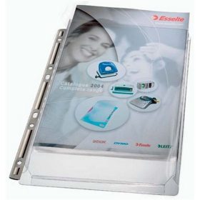   Katalógustartó genotherm, lefűzhető, A4, 170 mikron, narancsos felület, 20 mm, LEITZ "Jumb...