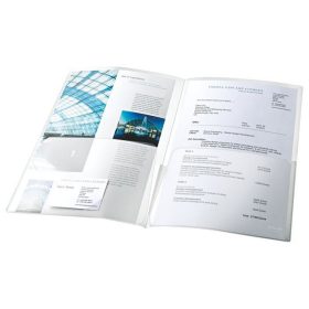   Rendszerező genotherm, kihajtható, A4, 180 mikron, narancsos felület, ESSELTE