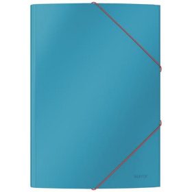   Gumis mappa, 15 mm, karton, A4, LEITZ "Cosy", nyugodtkék