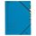 Gumis mappa, karton, A4, regiszteres, 7 részes, LEITZ, kék