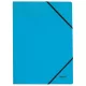 Gumis mappa, karton, A4, LEITZ "Recycle", kék